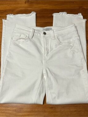Flying Monkey White Cropped Ankle Jeans 27
